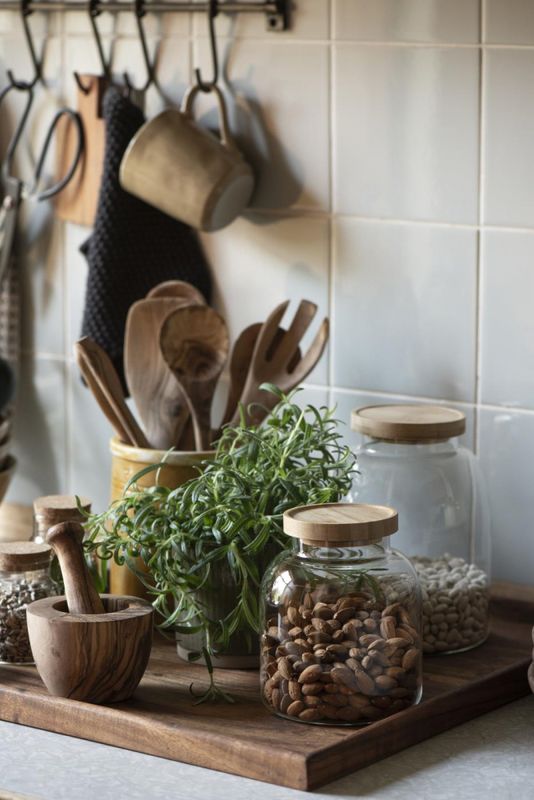 Oppbevaringskrukke med bambuslokk | IB Laursen