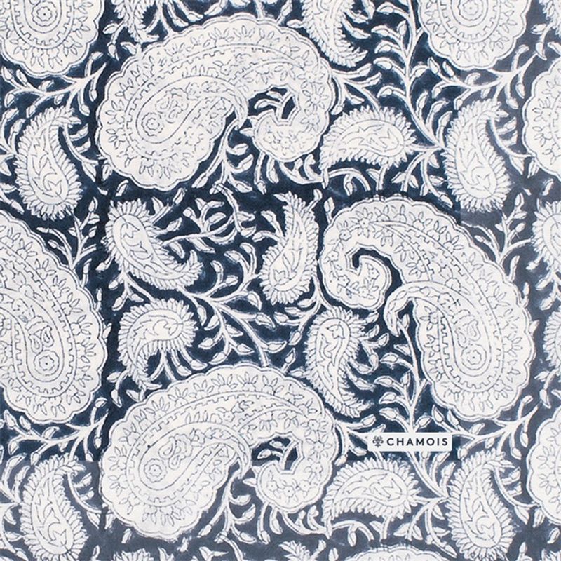 Big Paisley papirservietter Navy Blue - Chamois
