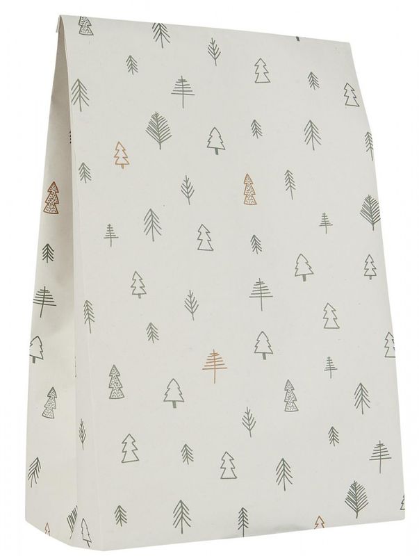 Papirpose Christmas Forest 10 stk - l | IB Laursen