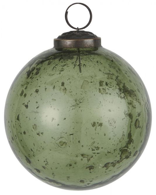 Hovedbilde Julekule mosegrønn D:9,5 cm| IB Laursen