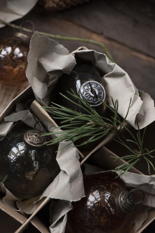 Julekule rav D:9,5 cm| IB Laursen