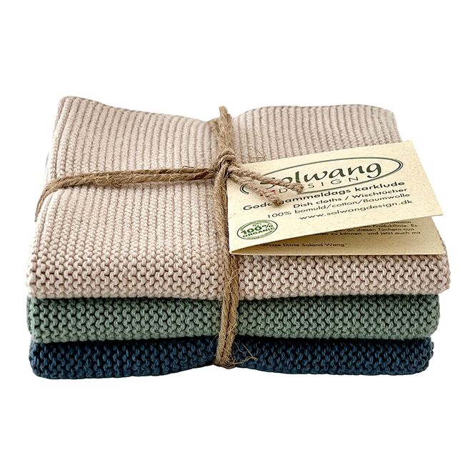 Hovedbilde Nordic Breeze 3pk Kjøkkenkluter økologisk