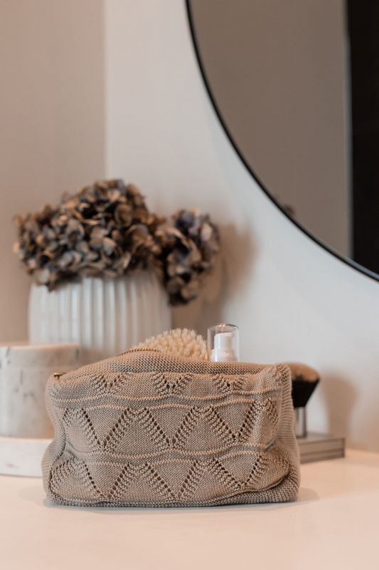 LULU strikket clutch - Khaki | By LOHN