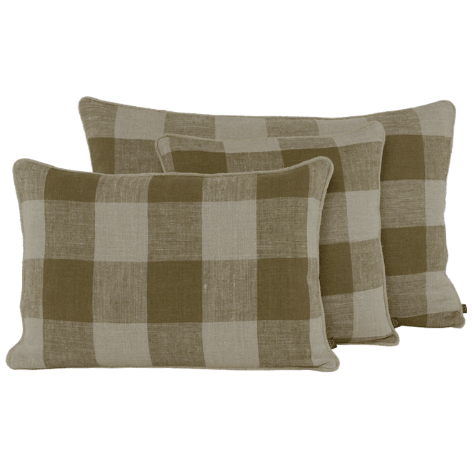 Hovedbilde Palma putetrekk i vasket lin 40x60cm - Gold