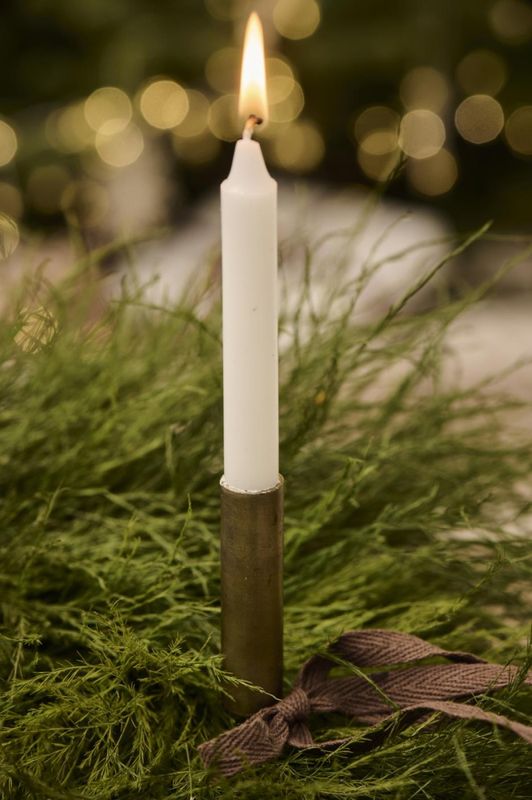 Kertelys til Juletre 12stk - Hvit