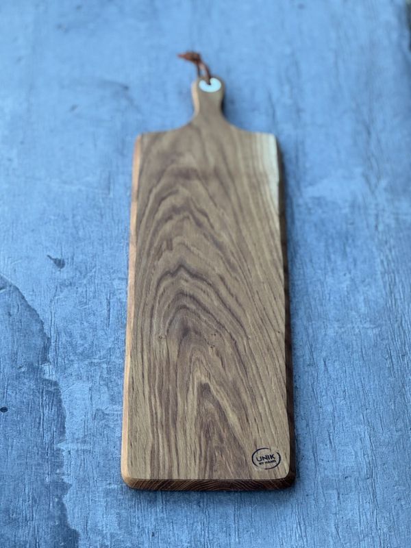 Eik skjærefjøl/tapas brett - 70 x 18cm