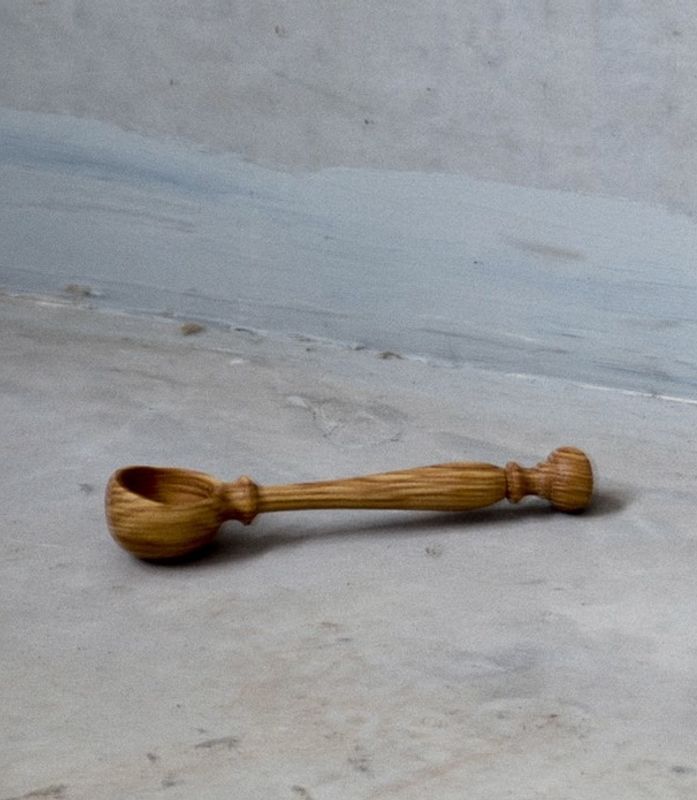 Måleskje i Eik 13cm
