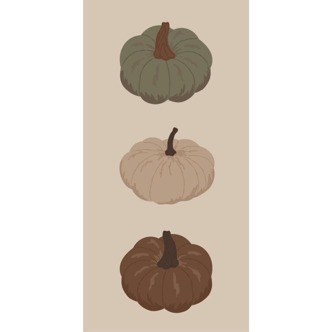 Hovedbilde Avlang serviett med gresskar